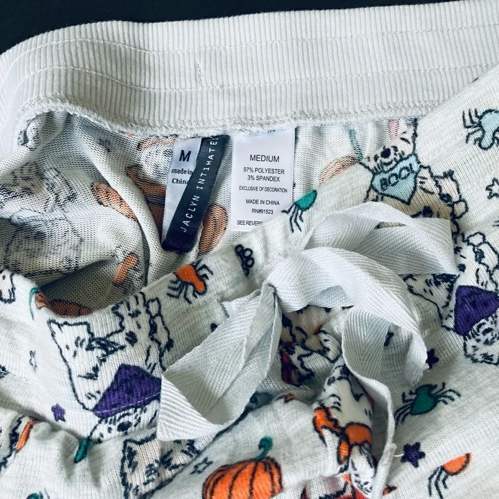 Halloween Dog Print Jaclyn Intimates Jogger PJ Lounge Pants